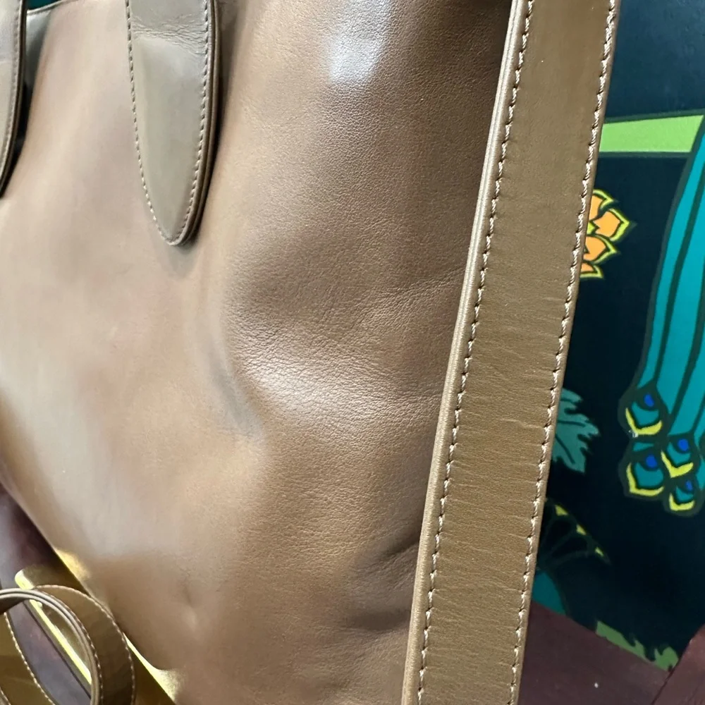 Bally Brown Leather Tote Bag - Picture 5 of 11